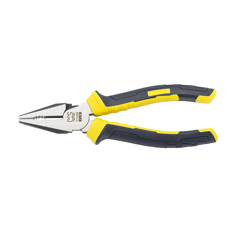 Great Wall Industrial-Grade German-Style Bi-Color Handle Combination Pliers，Labor-Saving
