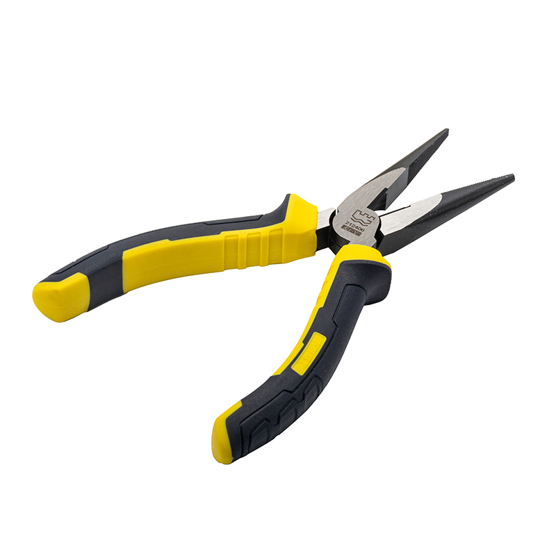 Great Wall Industrial-Grade German-Style Bi-Color Handle Long Nose Pliers，Labor-Saving