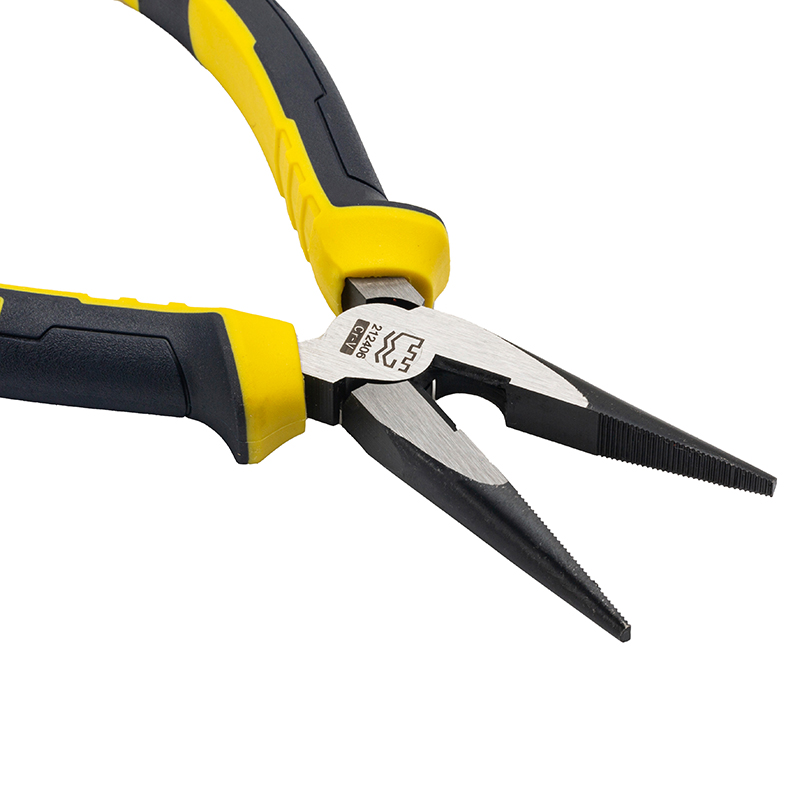 Great Wall Industrial-Grade German-Style Bi-Color Handle Long Nose Pliers，Labor-Saving