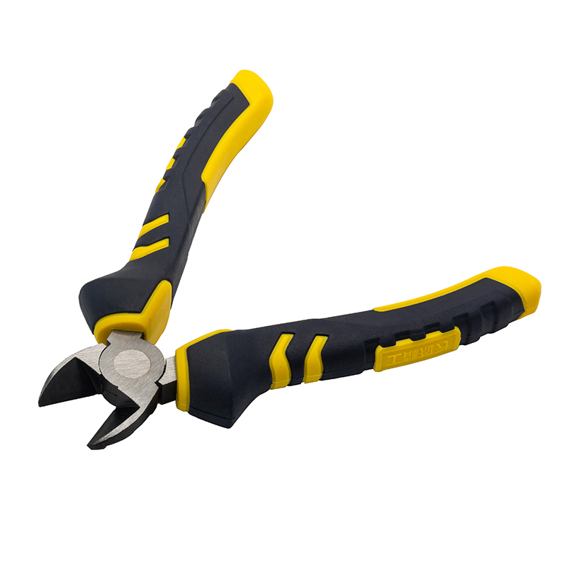 Great Wall Industrial-Grade German-Style Bi-Color Handle Diagonal Cutters Pliers，Labor-Saving