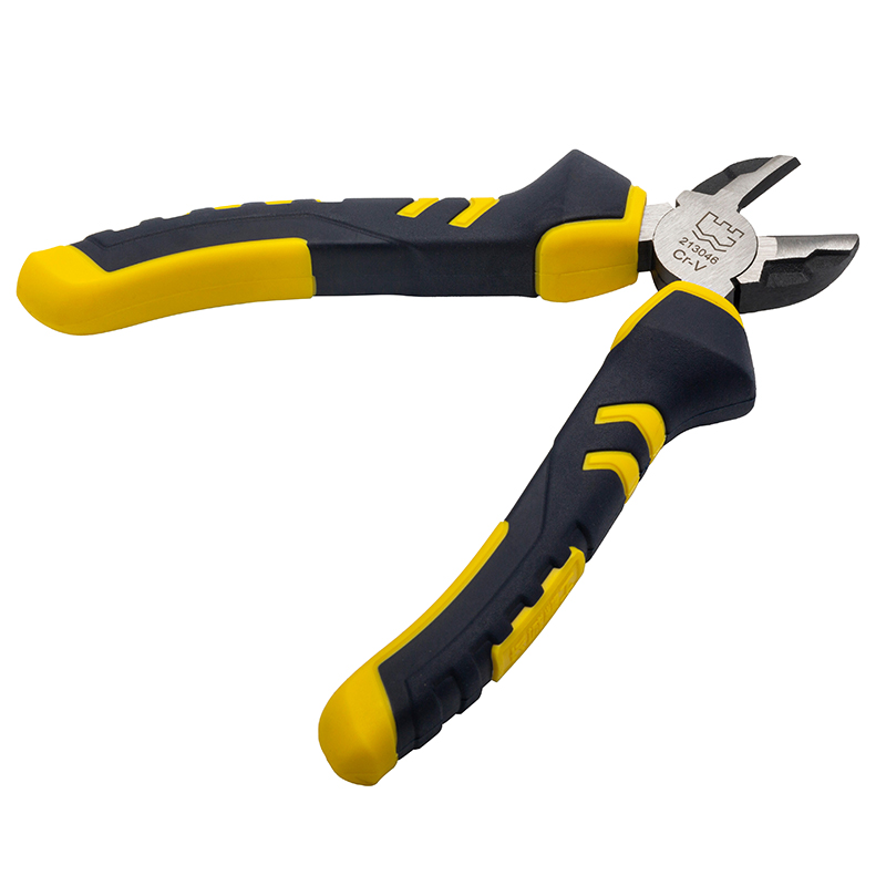 Great Wall Industrial-Grade German-Style Bi-Color Handle Diagonal Cutters Pliers，Labor-Saving